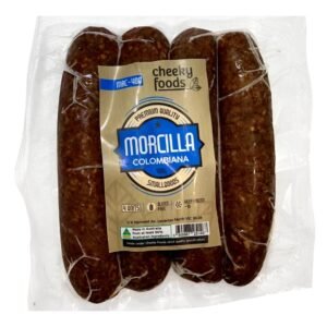 morcilla black pudding sausage cheeky foods pack of 4 400gr/morcilla colombiana cheeky foods