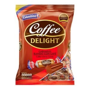 5 unidades x café delight hard candy/ caramelo duro de café