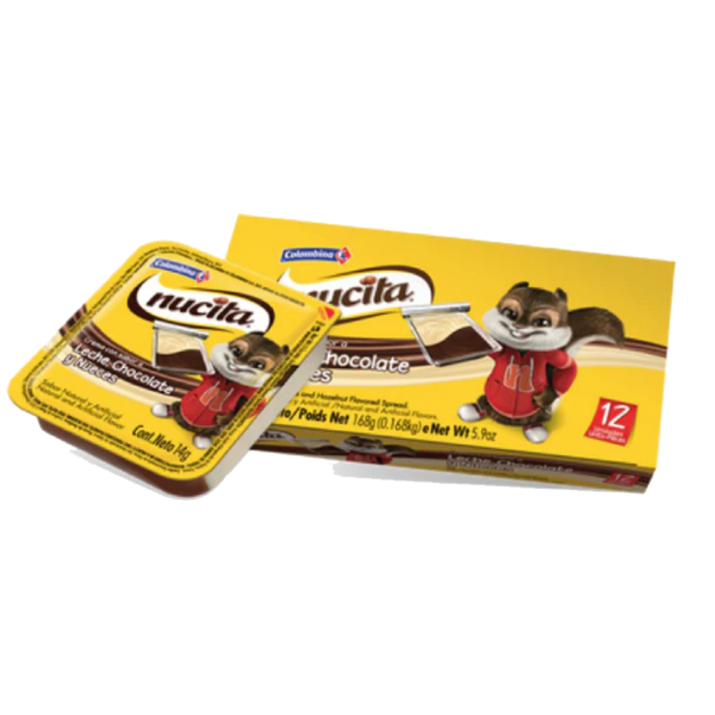 nucita x box 12 unit spread chocolate by colombina 168 gr /nucita colombina caja x 12 nucita x box 12 unit spread chocolate by colombina 168 gr /nucita colombina caja x 12